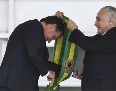 Michael temer passou a faixa presidencial a Jair Messias Bolsonaro