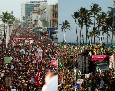 Final de semana em Salvador ficou marcado por manifestações em apoio aos candidatos à Presidência