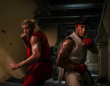 Com figurino dos games, Ken e Ryu são os protagonistas do novo live-action