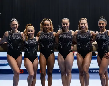 Rebeca Andrade lidera a equipe feminina