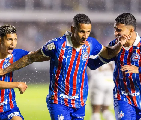 Imagem ilustrativa da imagem Bahia leva empate do Santos nos acréscimos na Vila; veja os gols