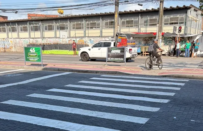 Imagem ilustrativa da imagem Após denúncia da Boca no Trombone, faixas de pedestres são renovadas