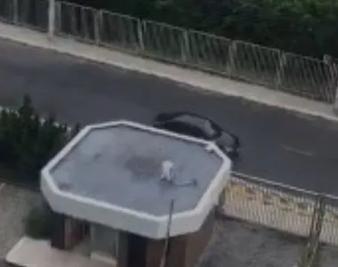 Imagens da câmera de segurança