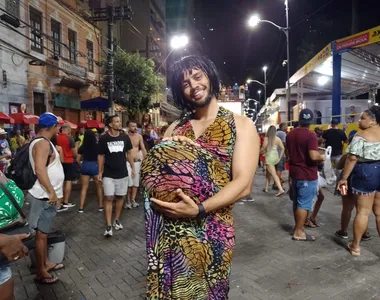 Ruan Passos inovou na fantasia e chamou atenção no Campo Grande
