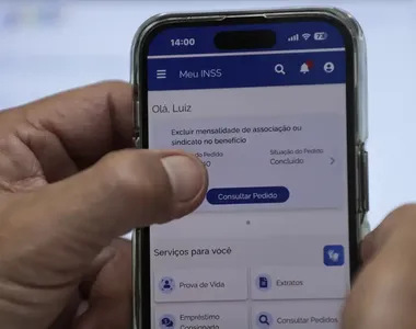 Na mensagem, irão constar os descontos (valores) e os nomes das entidades