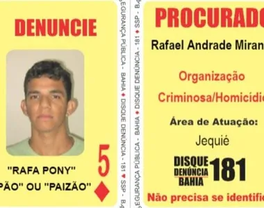 Vulgo 'Rafa Pony' é envolvido com diversos crimes