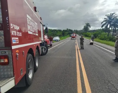 Corpo de Bombeiros realizou o resgate dos feridos