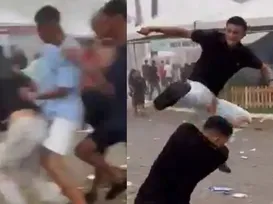Vídeo: galera sai na mão no São João de Serrinha - Imagem