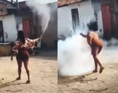 Imagens do momento do acidente são fortes