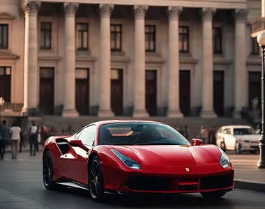 Empresário anda de Ferrari