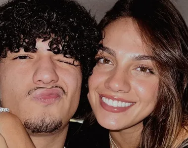 Gui Santos em momento realizado com a noiva