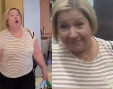 Adriana no momento dos ataques
