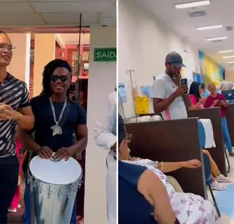 Imagem ilustrativa da imagem ‘Música Cura’: cantor da Timbalada leva amor a pacientes em Salvador