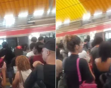 Usuários relatam caos nas estações da Linha 1 do metrô