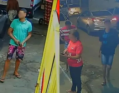 Câmeras de segurança flagraram tudo