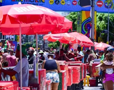Ambulantes no carnaval de Salvador