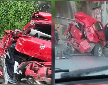 Duas pessoas ficam feridas após batida