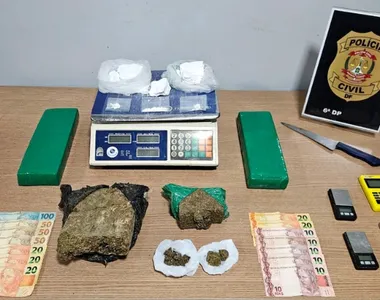 Material foi apreendido na casa da mãe do rapaz