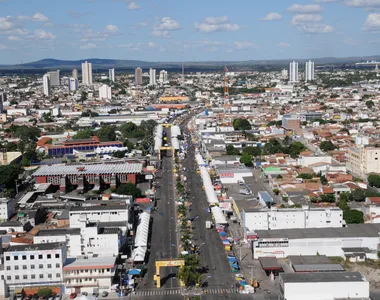 Vista aérea da cidade de Feira de Santana
