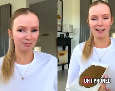 Mulher encontrou uma massa estranha na caixa do celular