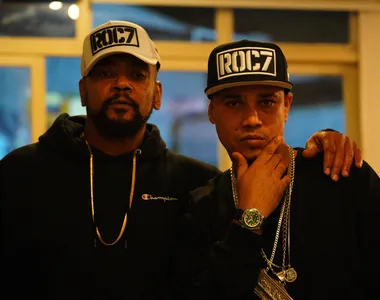 Rapper baiano Ravi Lobo e Edi Rock, integrante dos Racionais MC’s