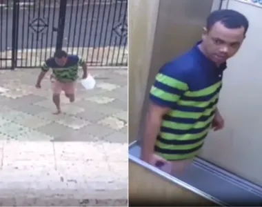 O homem também pulou do edifício após o crime