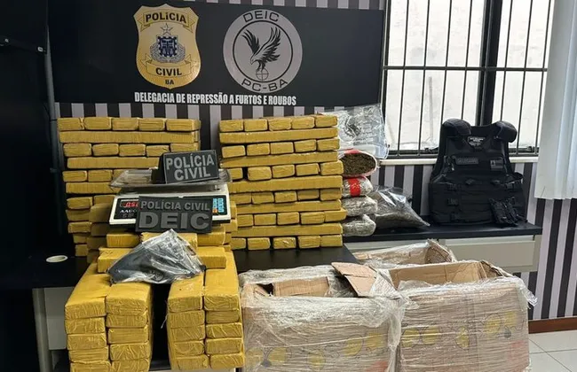 Imagem ilustrativa da imagem Policiais apreendem mais de 200 kg da ‘verdinha’ em Feira