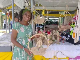 Artesãs baianas revelam histórias na Fenagro - Imagem