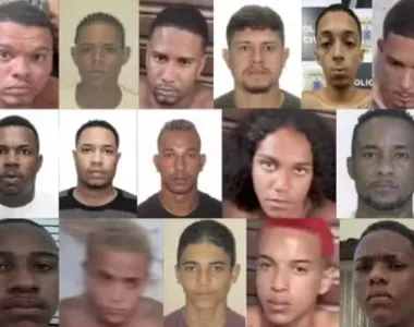 Traficantes baianos presos durante a megaoperação