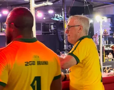 Ancelotti filmou a passagem de Bell Marques