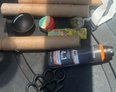 Material apreendido com bonda da Bamor