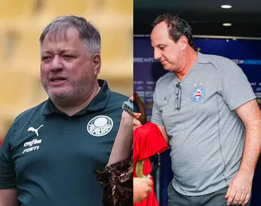 Diretor Andersson Barros, do Palmeiras, e Rogério Ceni, técnico do Bahia