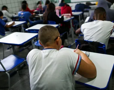 Alunos da Escola Estadual Visconde de Itaparica