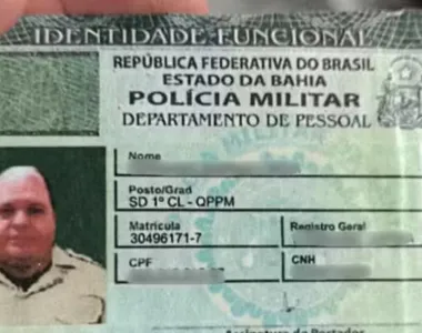Identidade falsa da PM usada pelo homem