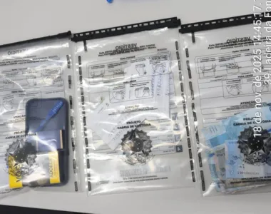 Material apreendido pela Polícia