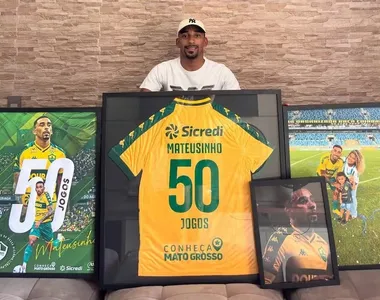 Mateusinho posta foto e comemora volta por cima no futebol pelo Cuiabá