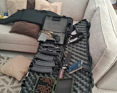 Armas em uma casa de luxo