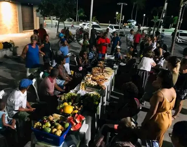 Ceia realizada em Itapuã