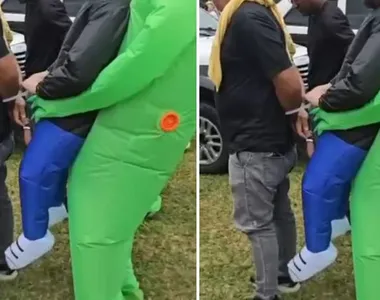 Um dos suspeitos preso