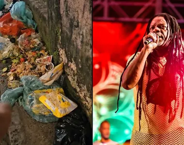 Lazinho denunciou descarte irregular de lixo no Pelourinho