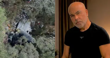 Imagem ilustrativa da imagem Aeronave destroçada: veja imagens do helicóptero que caiu com Rick