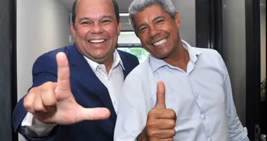 Imagem ilustrativa da imagem Agora: Jerônimo confirma Geraldo Júnior como vice na chapa de 2026