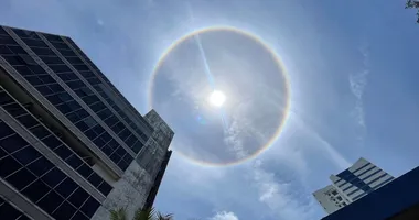 Imagem ilustrativa da imagem Arco-íris em volta do sol? Entenda o que é fenômeno desta sexta-feira