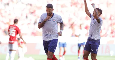 Imagem ilustrativa da imagem Bahia vence o Internacional e quebra tabu histórico contra o Colorado