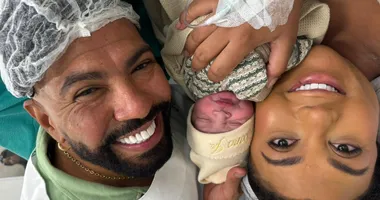 Imagem ilustrativa da imagem Nasce o filho de Silvanno Salles e Jéssica Dandara; veja fotos