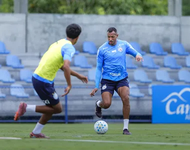David Duarte em treino durante a semana