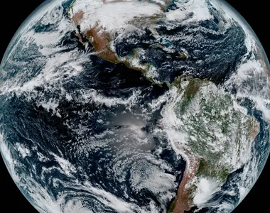 Imagem do planeta Terra feita pela Nasa