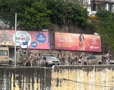 Soldado passou por encruzilhada neste sábado (21)