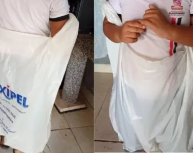 Menino foi enviado para casa em saco plástico