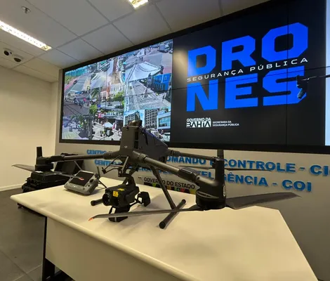 Imagem ilustrativa da imagem Facção treme! SSP lança Super-Drone para intensificar combate ao crime